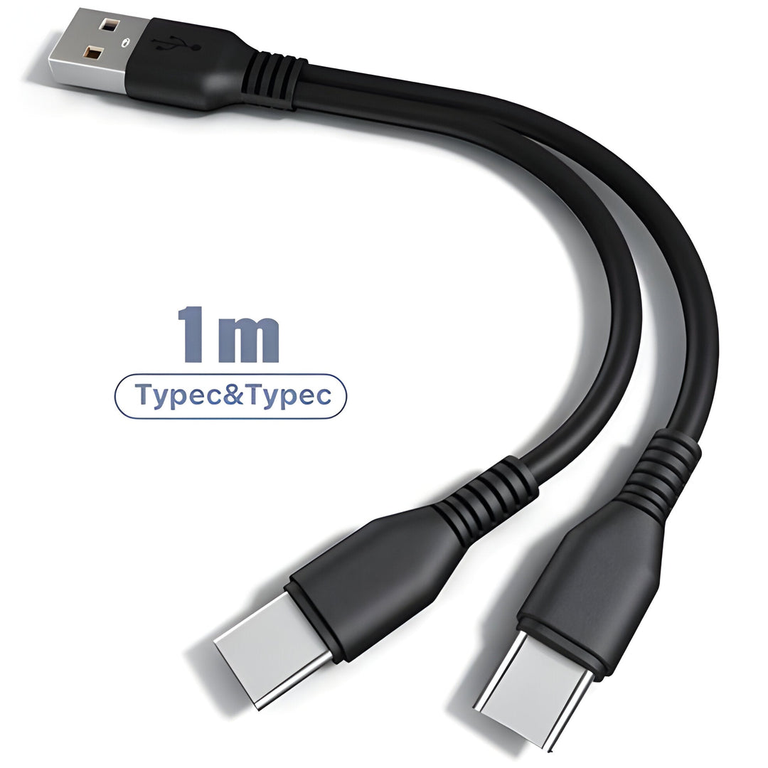 2 i 1 Laddningskabel Multi USB-port
