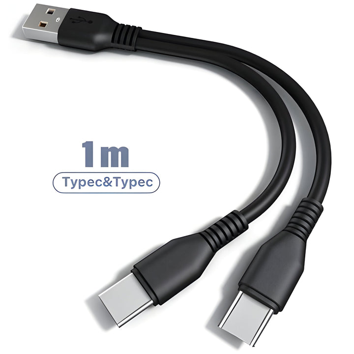 2 i 1 Laddningskabel Multi USB-port