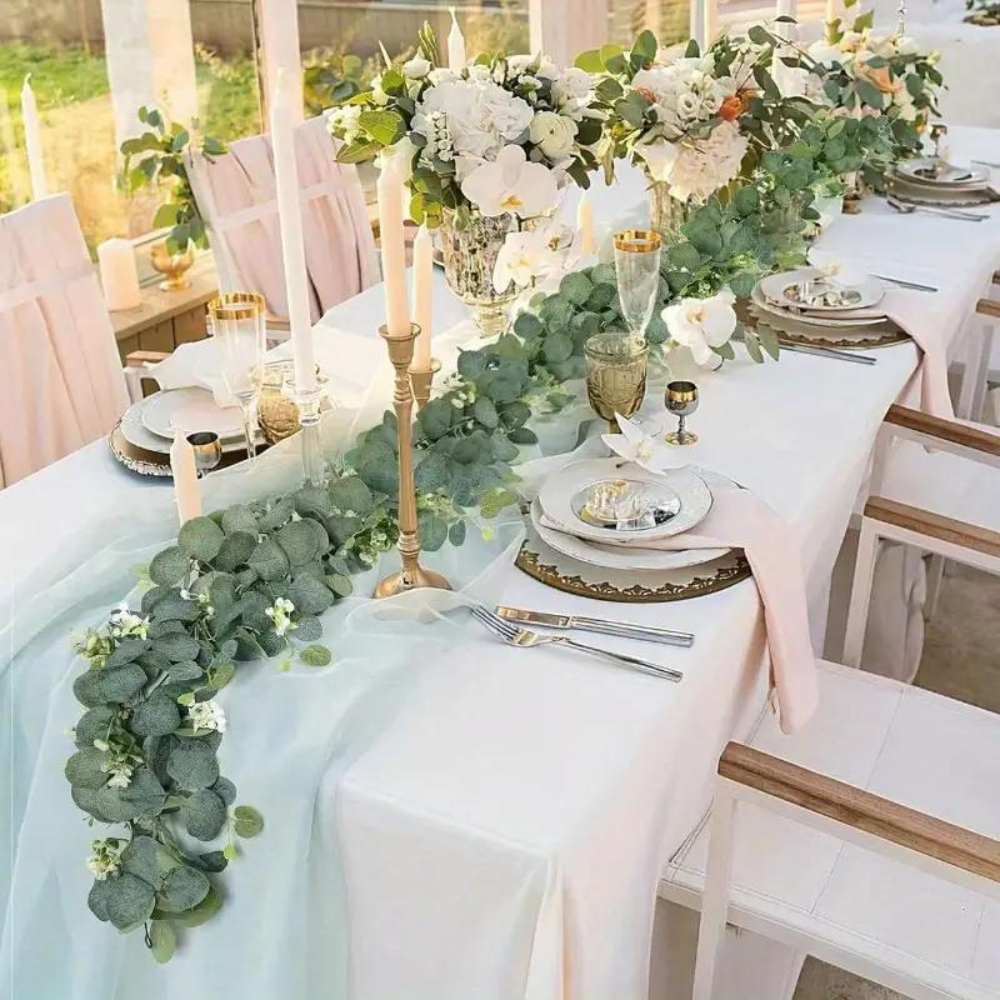 Elegant Dekorativ Faux Eucalyptus Girlang