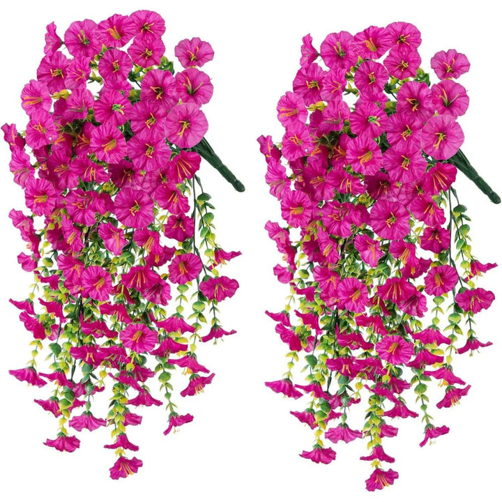 UV-beständig konstgjord Morgonärtskocka Blomma Hängande Dekor