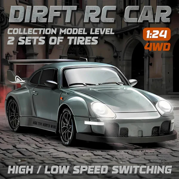 Retro Drift Master – 4WD RC Bil med LED-lampor