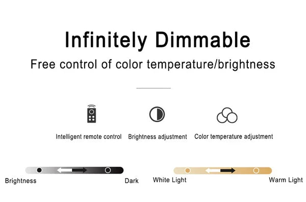 Nordisk Minimalistisk Måne Akryl LED Taklampa