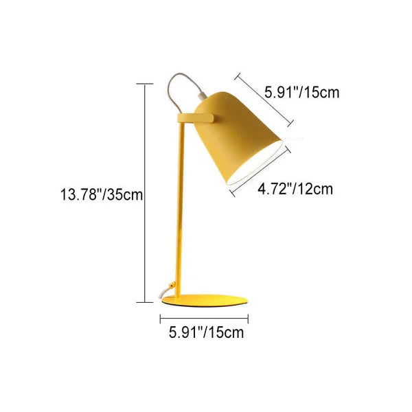 Nordisk Makaronfärg Kreativ Järnbucket Design Ljus Bordslampa