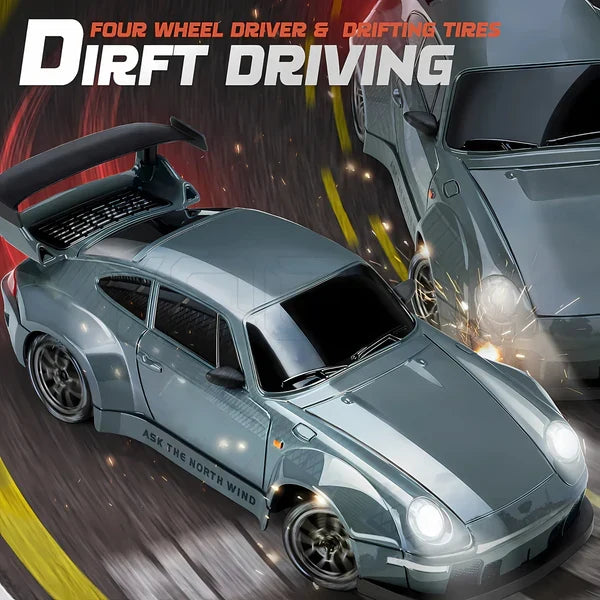 Retro Drift Master – 4WD RC Bil med LED-lampor