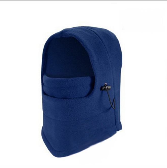Fleece balaclava med dragsko