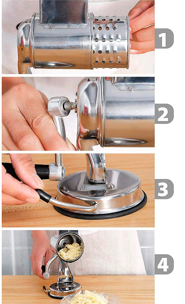 Mångsidig Kök Rotary Mat Rivare/Strimlare/Slicer