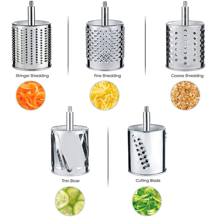 Mångsidig Kök Rotary Mat Rivare/Strimlare/Slicer