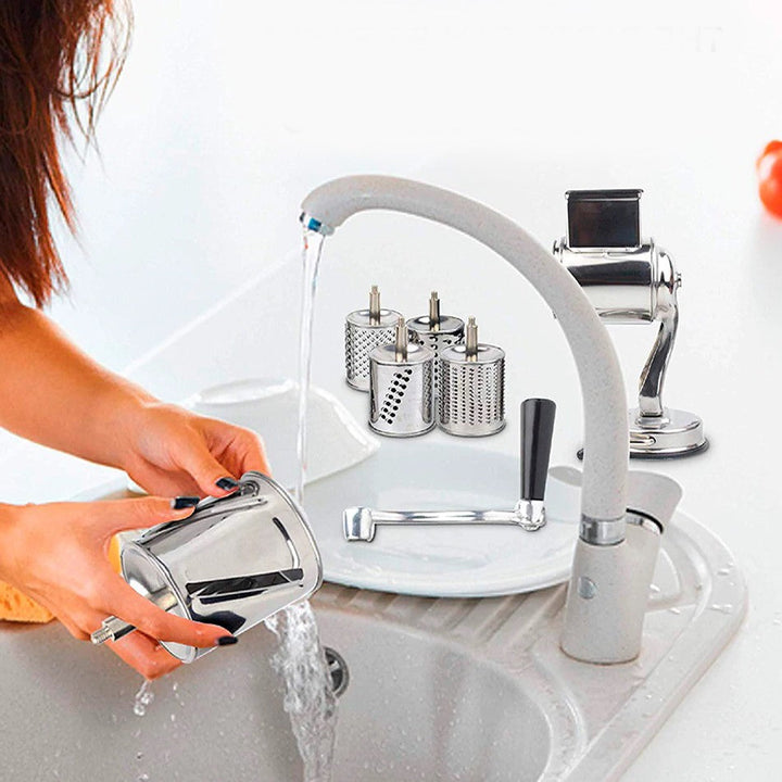 Mångsidig Kök Rotary Mat Rivare/Strimlare/Slicer