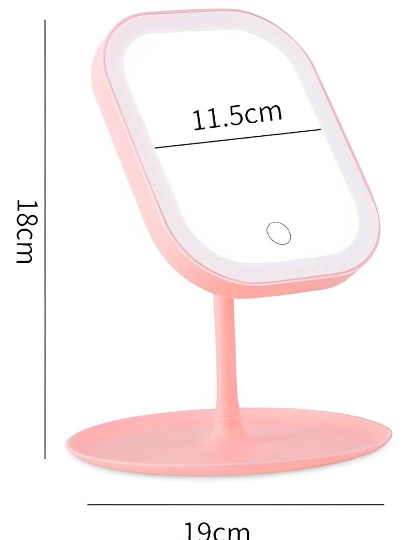 Bärbar Makeup Spegel med Ljus