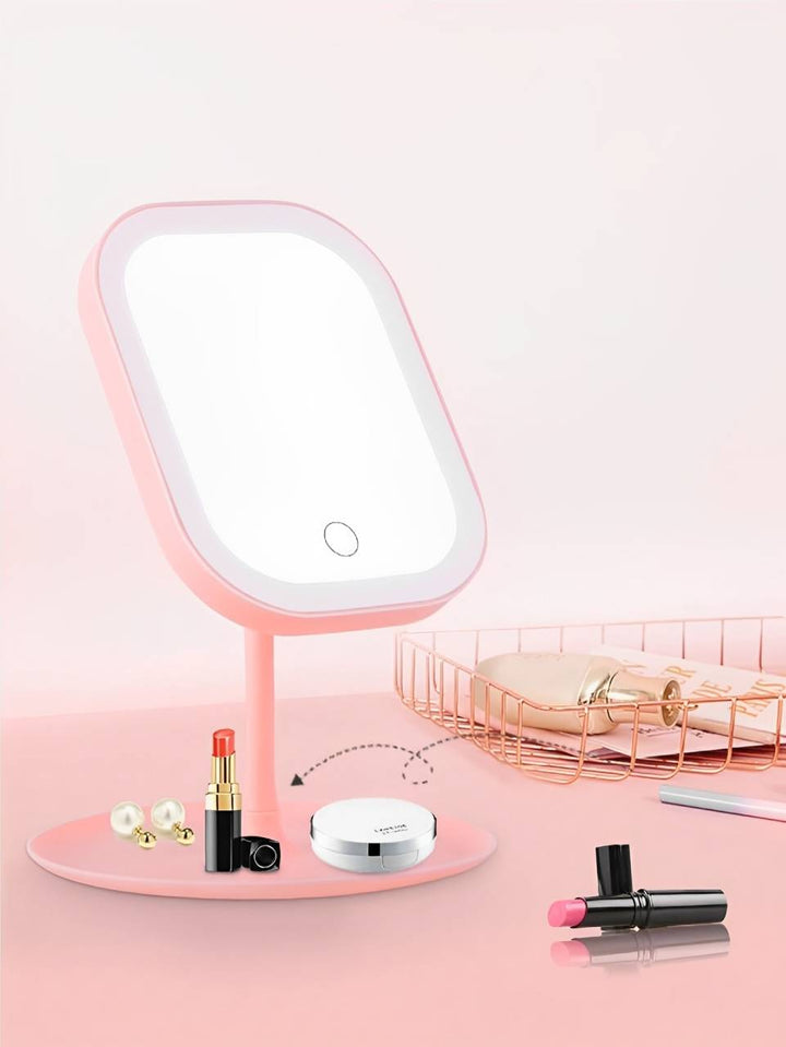 Bärbar Makeup Spegel med Ljus