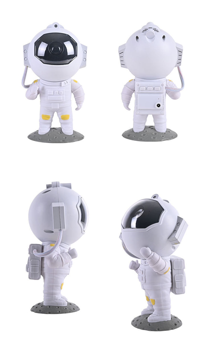 Stjärnprojektor med astronaut, galax och nebulosa för sovrummet