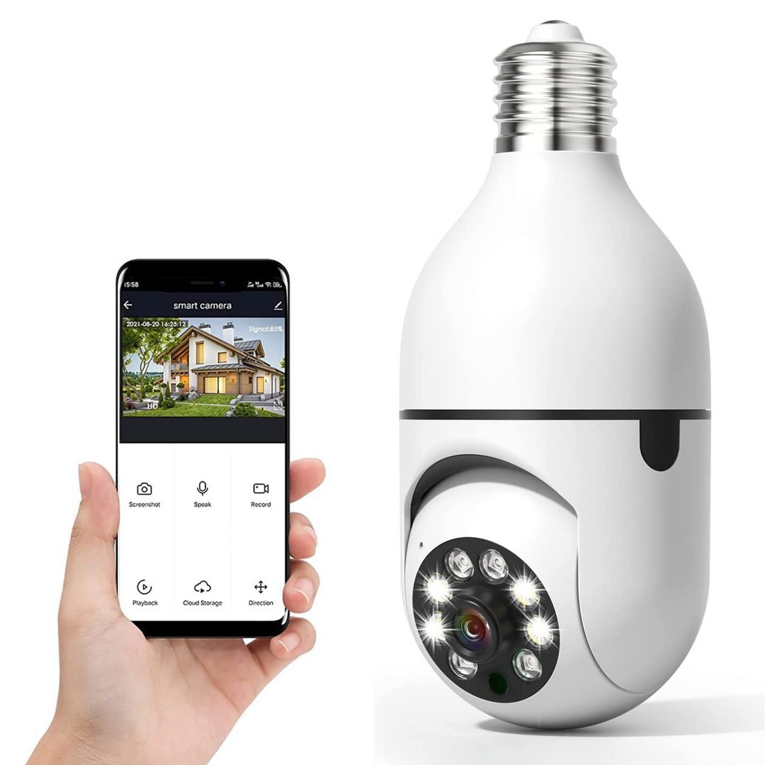 Trådlös Inomhus / Utomhus Smart HD Lampa Säkerhetskamera
