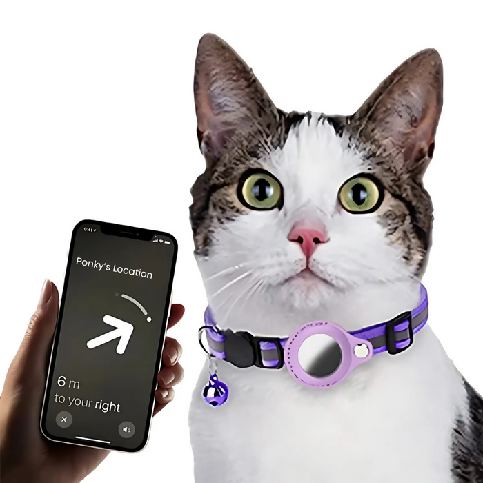 Vattentät Reflekterande Pet Airtag Hållare Halsband
