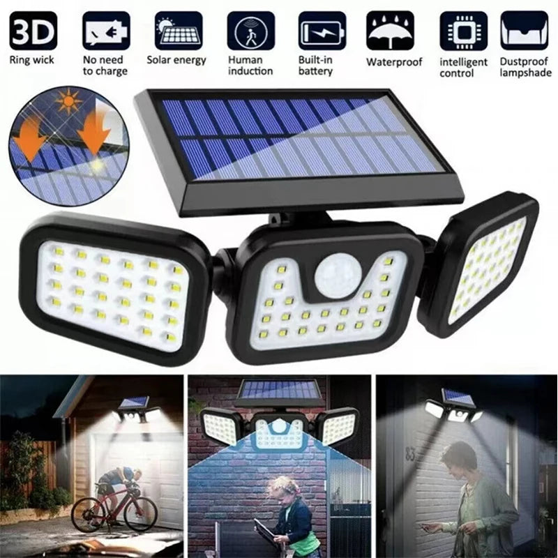 Rörelsesensor Solarlampa för Utomhusbruk