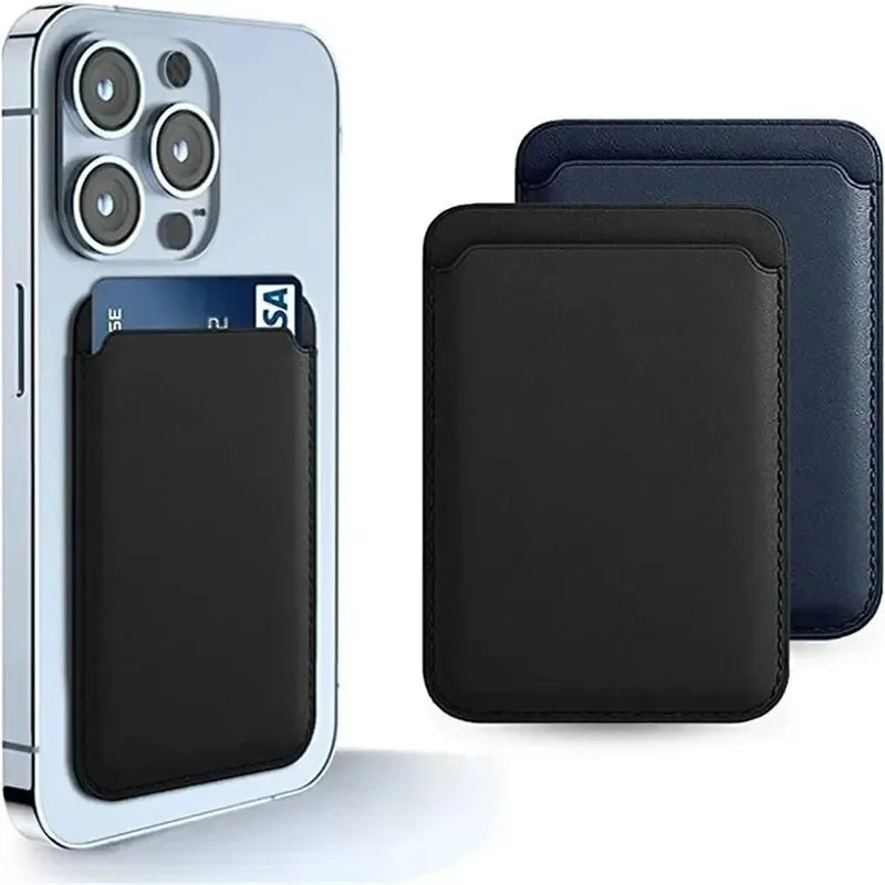 Magnetisk Läderkortshållare Plånbok för iPhone