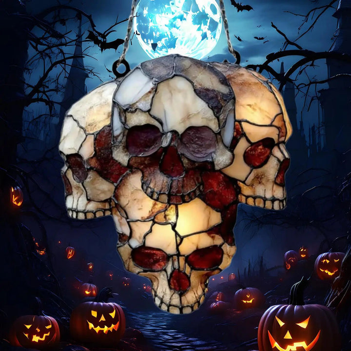 Hängande Skelett Huvud Halloween Skalle Dekoration