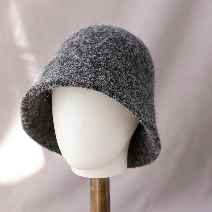 Kvinnors Vinter Ull Bucket Hat