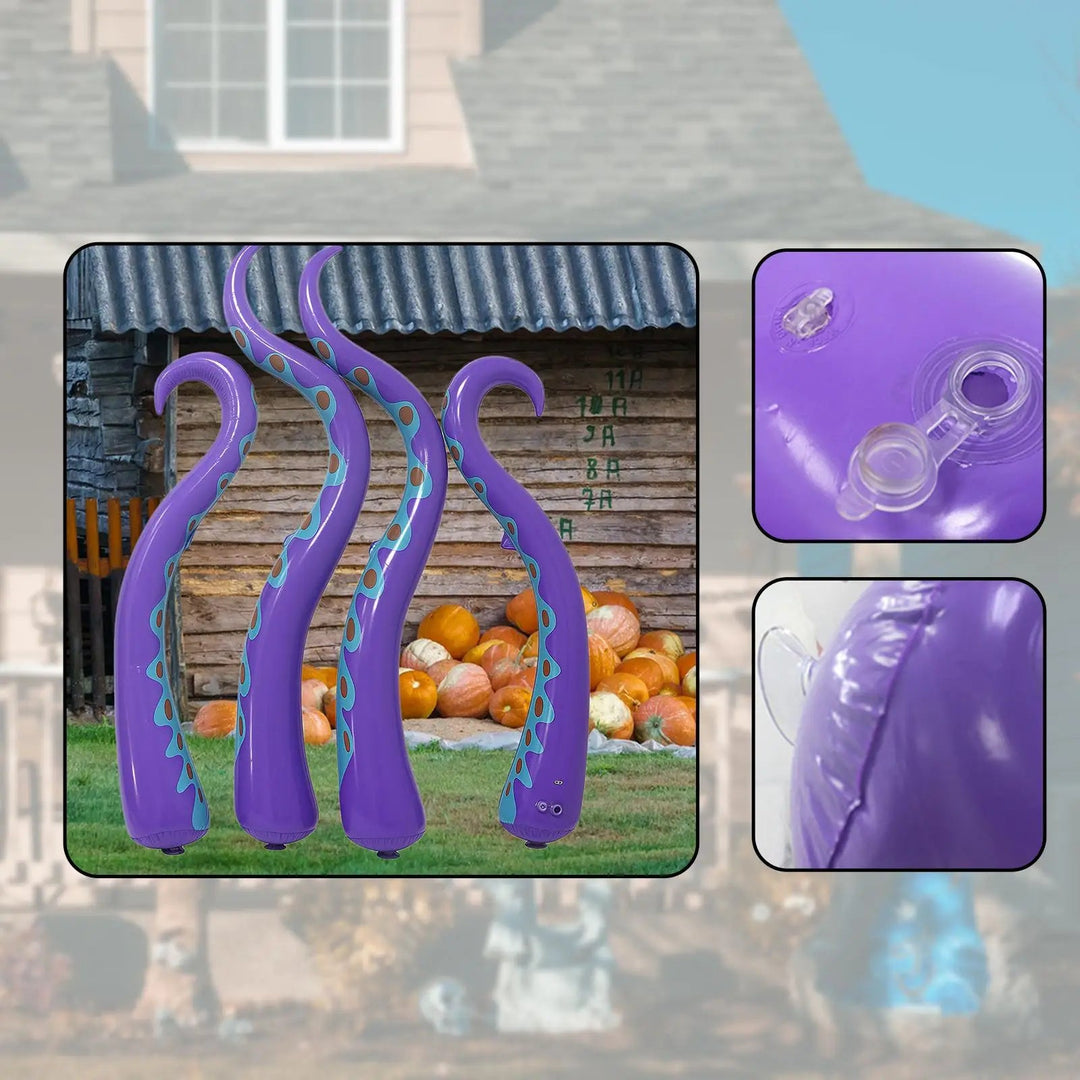 Giant Inflatable Octopus Tentacles Skrämmande Halloween Dekorationer