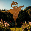 Rustik Skrämmande Pumpa Skärrgårdsdekoration för Halloween