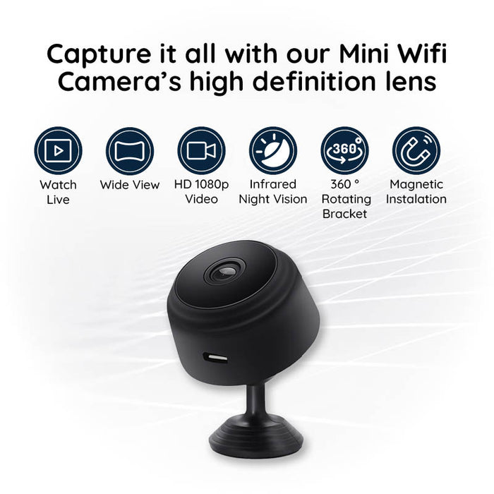 Mini Kamera WiFi HD 1080P Nattvision