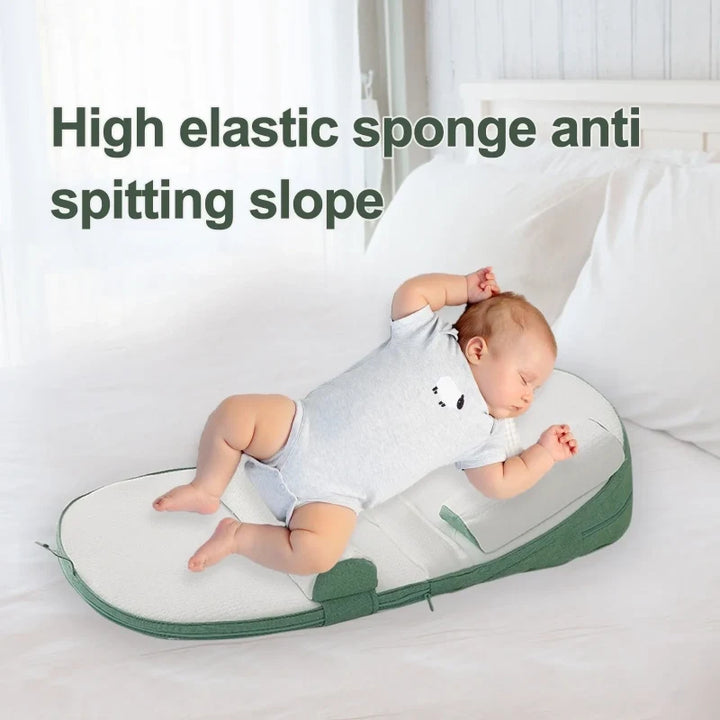 Baby Wedge Sido-Sovkudde Säng Reflux Anti-Rull Nyfödd Säng