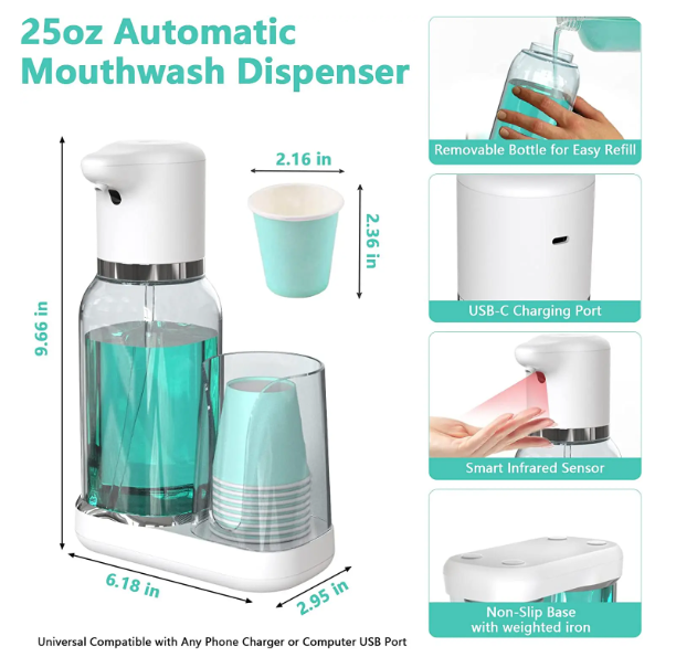 Automatisk Munsköljdispenser