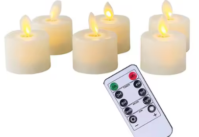 6 St Realistiska Flamsäkra Ljus Med Fjärrkontroll