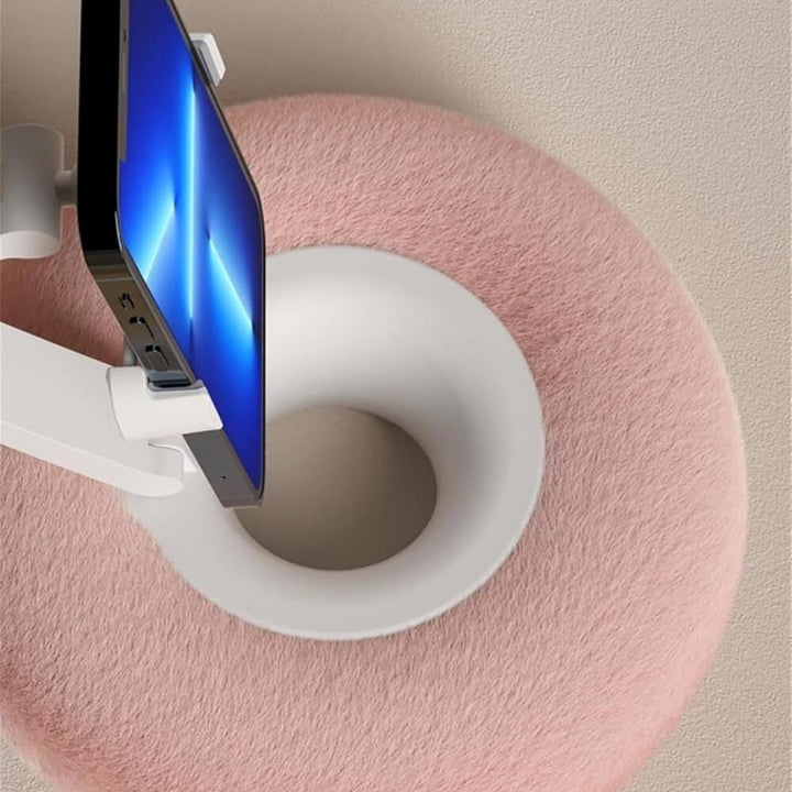 Fuzzy Kudde Telefonhållare med Snackskål