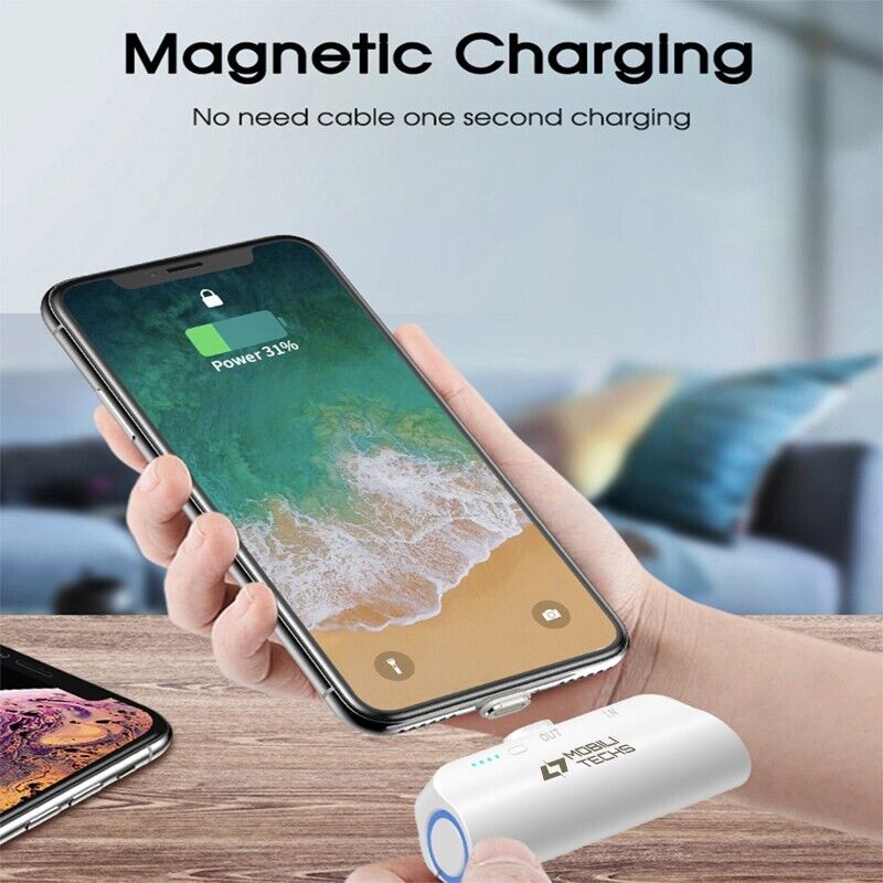 Mini Bärbar Magnetisk Power Bank