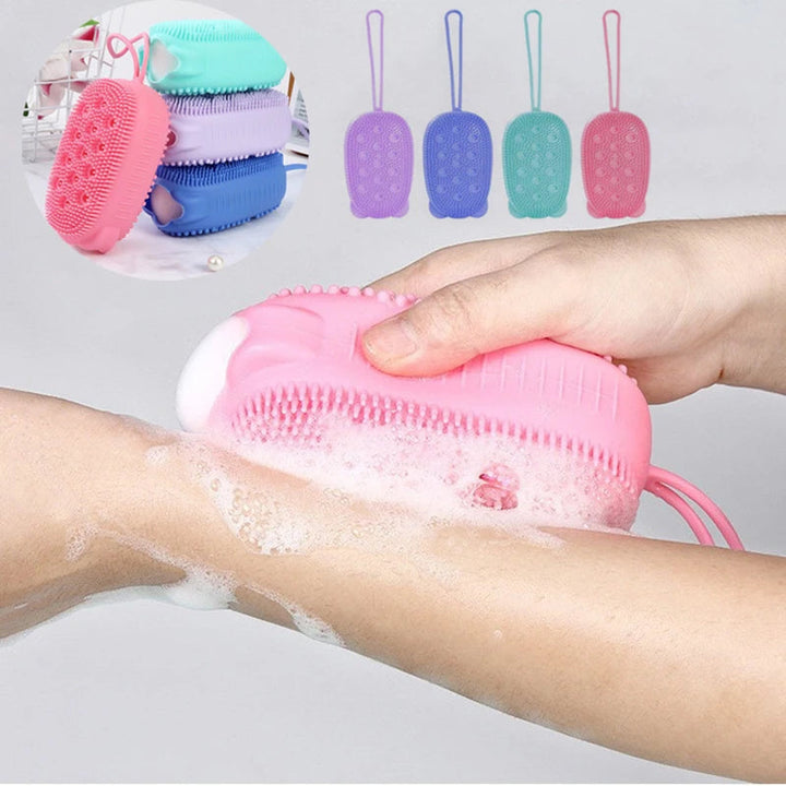Silicone Body Scrubber med Tvålpump