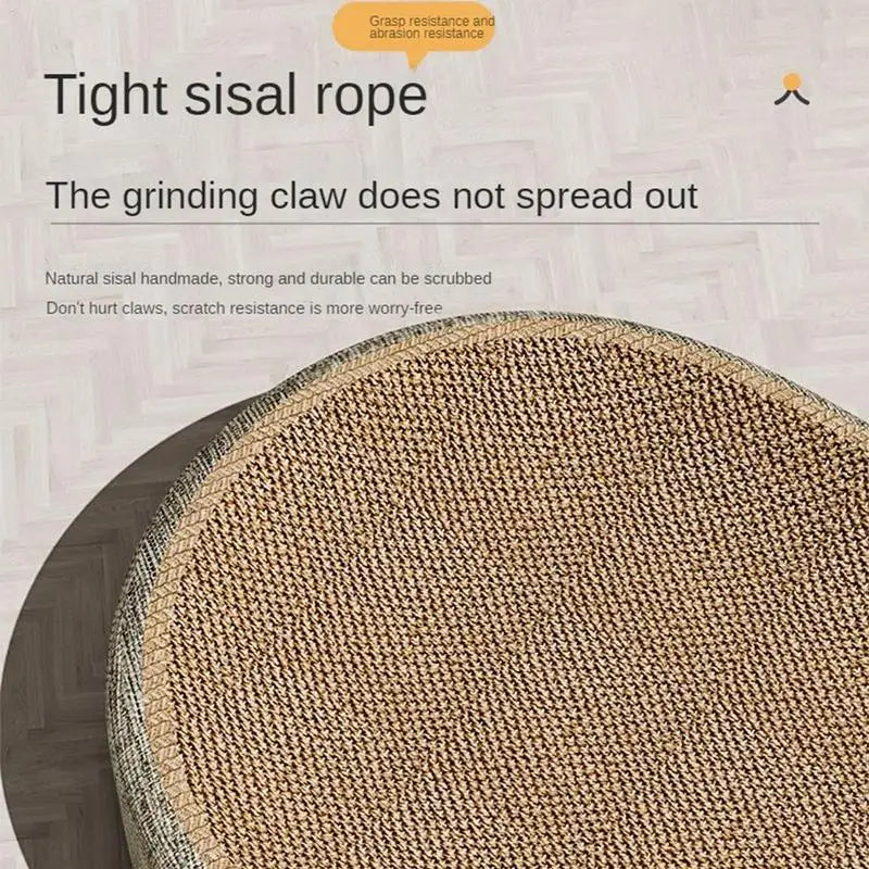 Oval Sisal 2 i 1 Katt Klösbädd