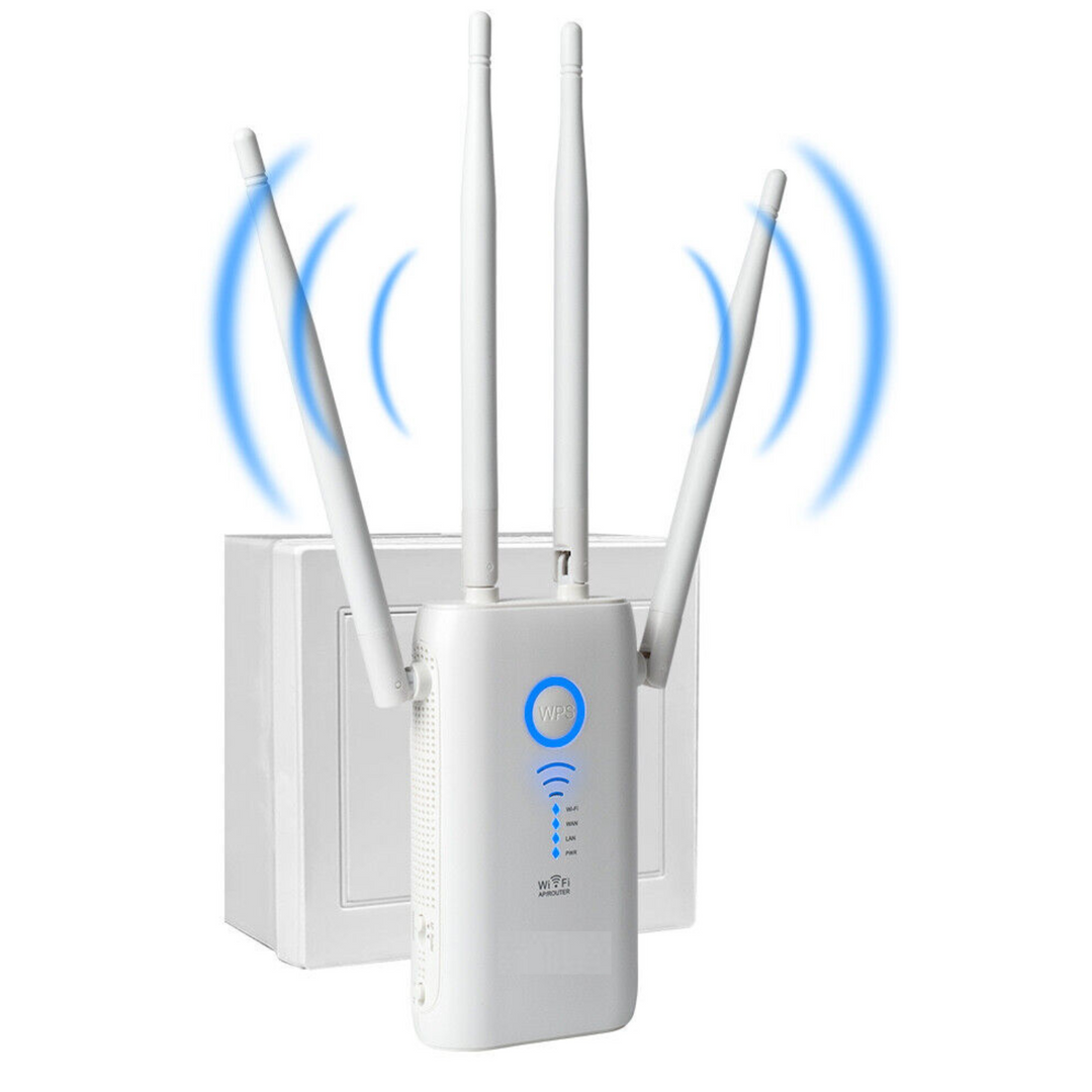 Trådlös Plug In Wifi Internet Repeater Signal Räckvidd Booster Extender
