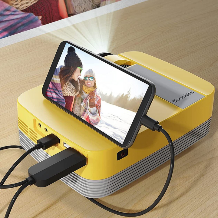 Bärbar HD Mini Smart USB Multi-enhet Mobil Laptop Projektor