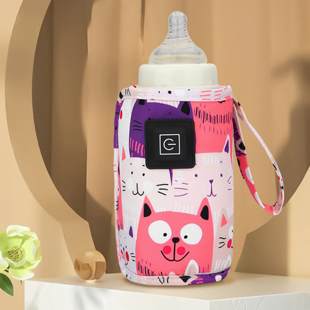 Bärbar USB-drivet babyflaskvärmare