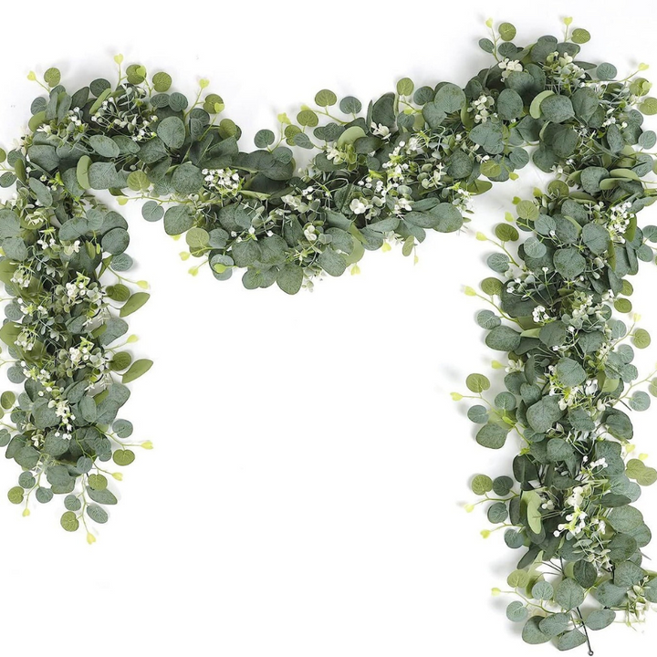 Elegant Dekorativ Faux Eucalyptus Girlang