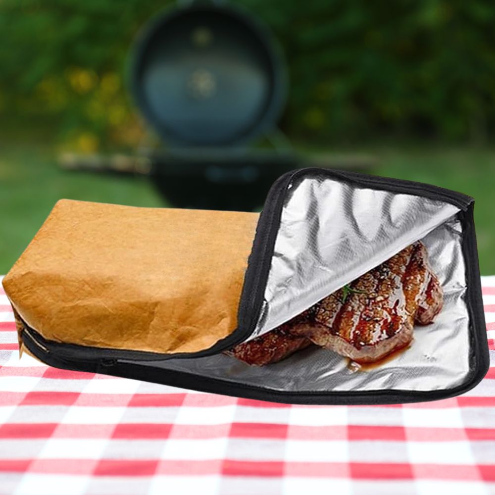 Isolerad BBQ Kött Vila Filt Väska med Handtag