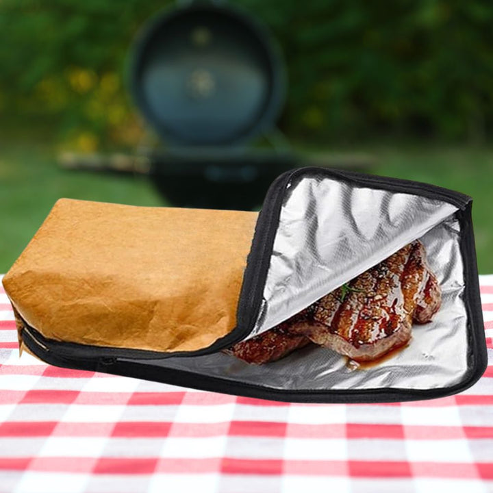 Isolerad BBQ Kött Vila Filt Väska med Handtag
