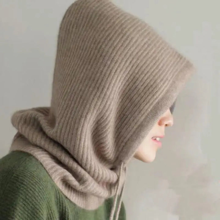 Stickad Huva Balaclava Hatt Halsvärmare
