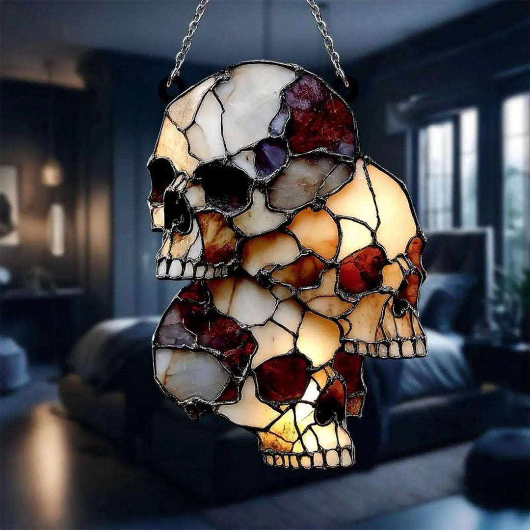 Hängande Skelett Huvud Halloween Skalle Dekoration