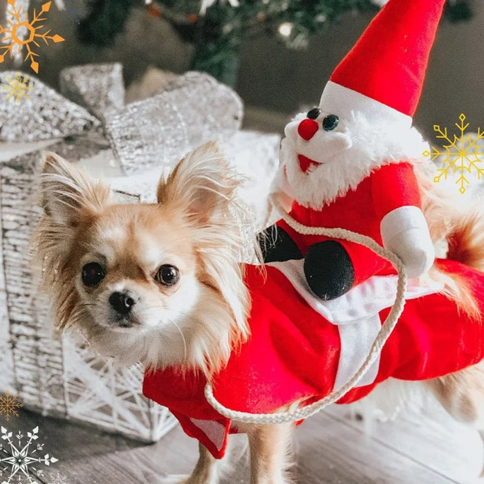 Tomte Rittande Hund Julkostym