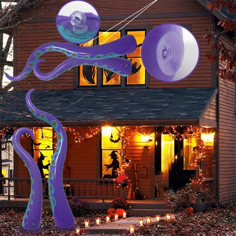 Giant Inflatable Octopus Tentacles Skrämmande Halloween Dekorationer