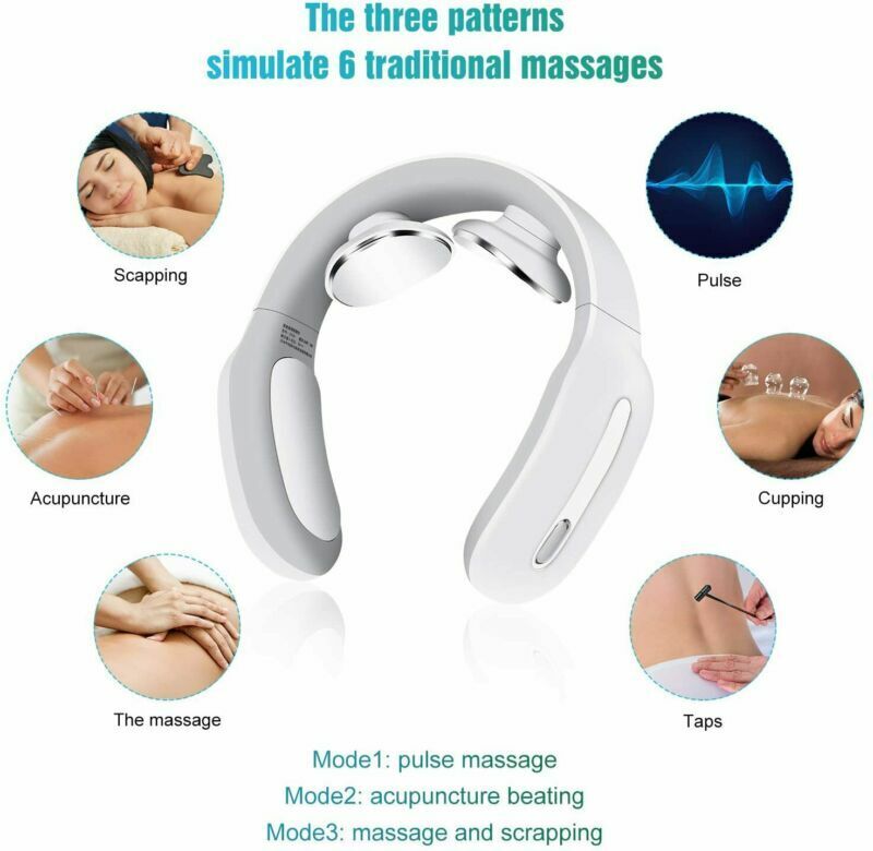 Pulserande &amp; Värme Intelligent Nackmassagerare