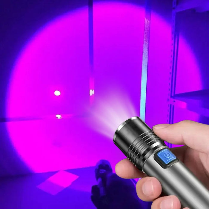 Handhållen svartlampa UV ultraviolett urinavkänning ficklampa