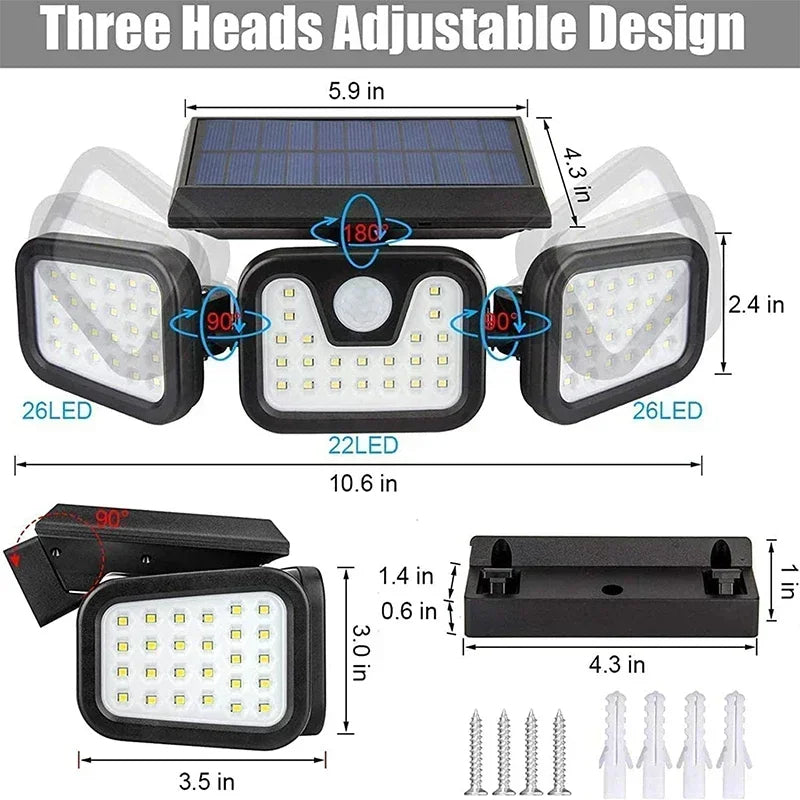 Rörelsesensor Solarlampa för Utomhusbruk