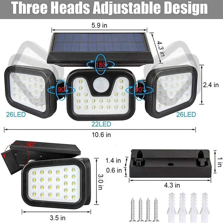 Rörelsesensor Solarlampa för Utomhusbruk