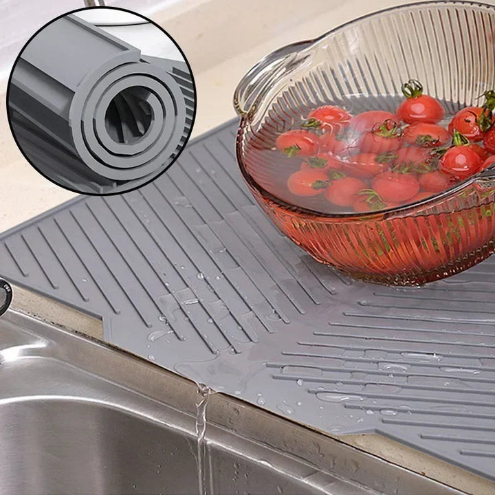 Silicone Disk Torkmatta med Avloppsdesign