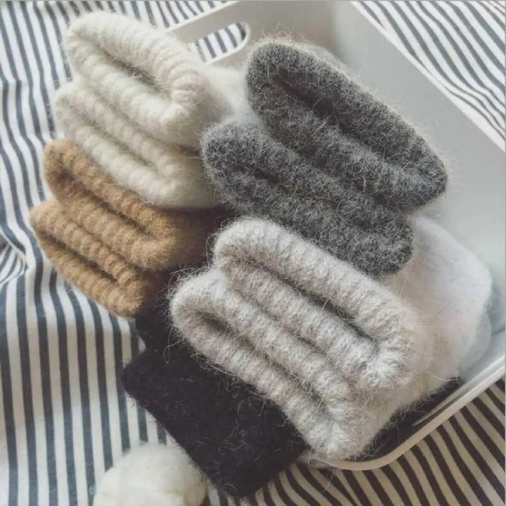 Cashmere Stickade Vantar Vinter för Kvinnor