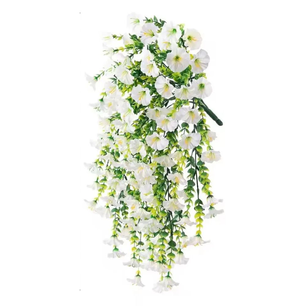 UV-beständig konstgjord Morgonärtskocka Blomma Hängande Dekor