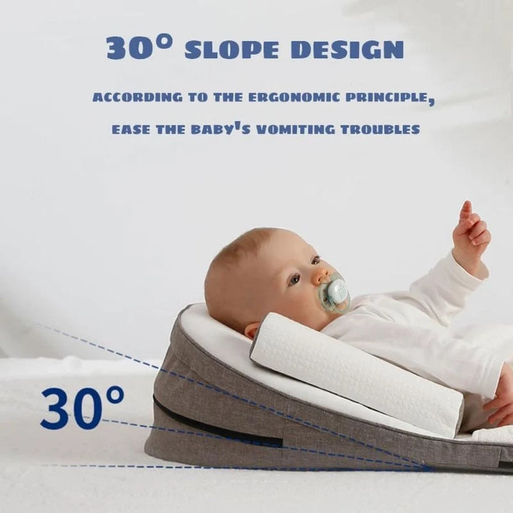 Baby Wedge Sido-Sovkudde Säng Reflux Anti-Rull Nyfödd Säng
