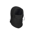 Fleece balaclava med dragsko